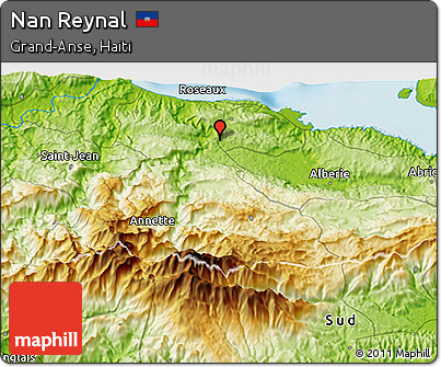 Physical 3D Map of Nan Reynal