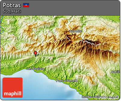 Physical 3D Map of Potras