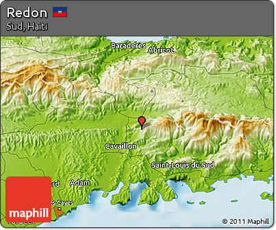 Physical 3D Map of Redon