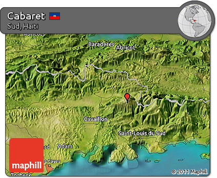 Satellite 3D Map of Cabaret