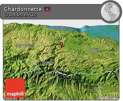 Satellite 3D Map of Chardonnette