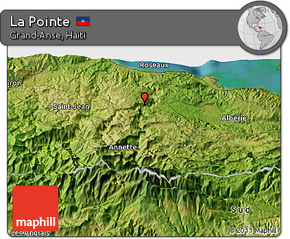 Satellite 3D Map of La Pointe