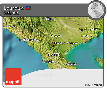 Satellite 3D Map of Louroux