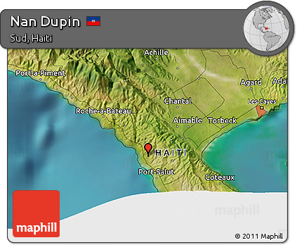 Satellite 3D Map of Nan Dupin