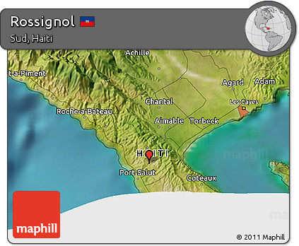 Satellite 3D Map of Rossignol