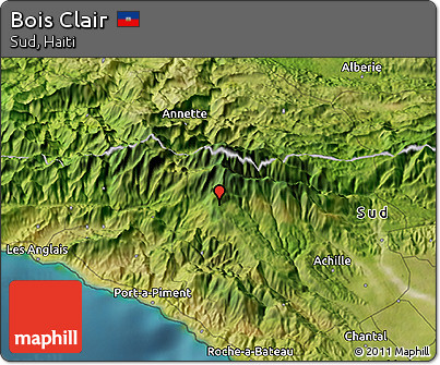 Satellite 3D Map of Bois Clair
