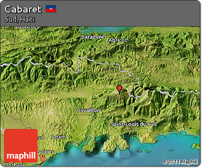 Satellite 3D Map of Cabaret