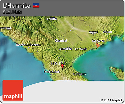 Satellite 3D Map of L'Hermite