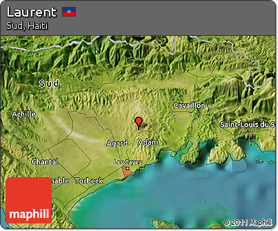 Satellite 3D Map of Laurent
