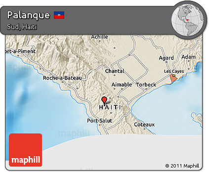 Shaded Relief 3D Map of Palanque