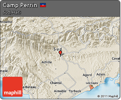 Shaded Relief 3D Map of Camp Perrin