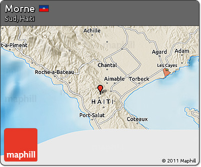 Shaded Relief 3D Map of Morne