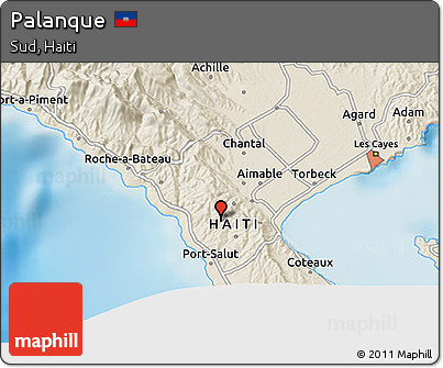 Shaded Relief 3D Map of Palanque