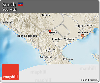 Shaded Relief 3D Map of Smith