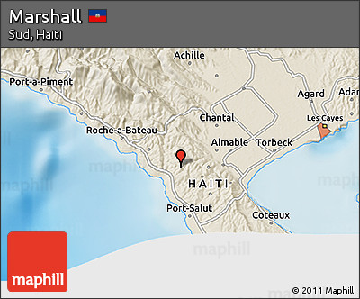 Shaded Relief 3D Map of Marshall