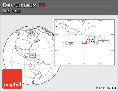 Blank Location Map of Desruisseux