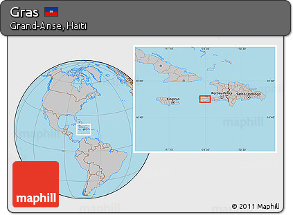 Gray Location Map of Gras