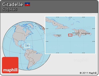 Gray Location Map of Citadelle