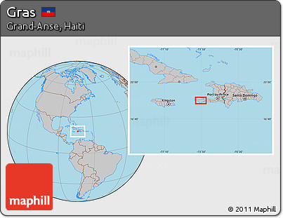 Gray Location Map of Gras