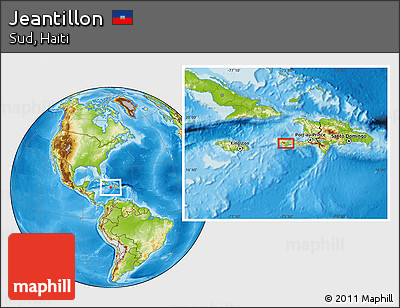 Physical Location Map of Jeantillon