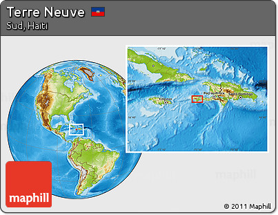 Physical Location Map of Terre Neuve