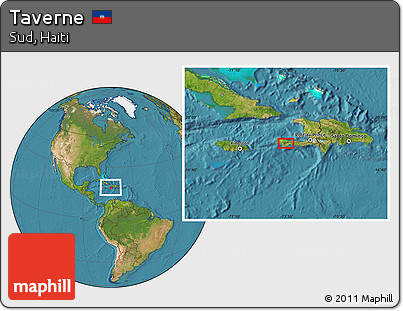 Satellite Location Map of Taverne