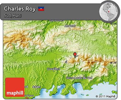 Physical Map of Charles Roy