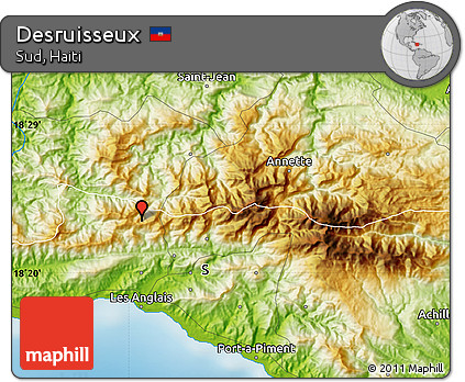 Physical Map of Desruisseux