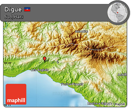 Physical Map of Digue