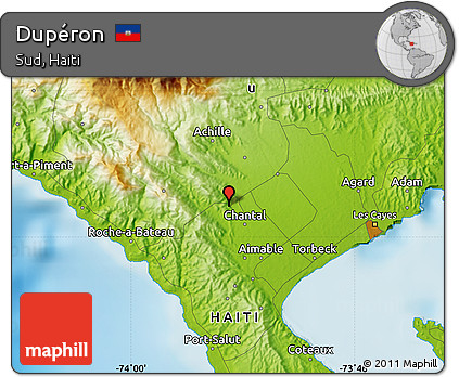 Physical Map of Dupéron