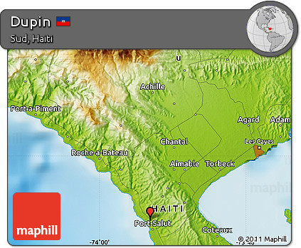 Physical Map of Dupin