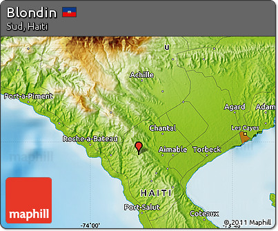 Physical Map of Blondin