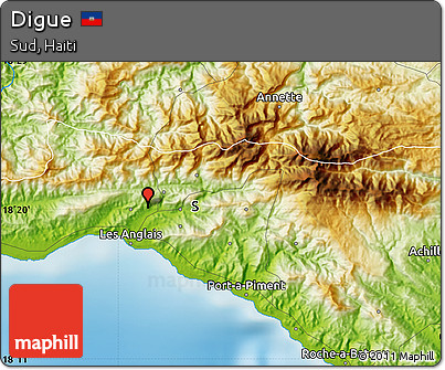 Physical Map of Digue