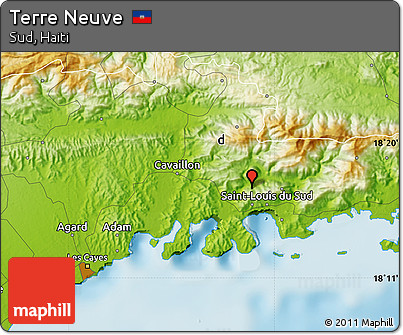 Physical Map of Terre Neuve