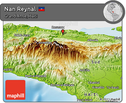 Physical Panoramic Map of Nan Reynal