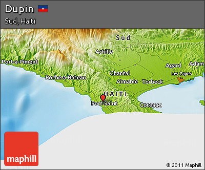 Physical Panoramic Map of Dupin