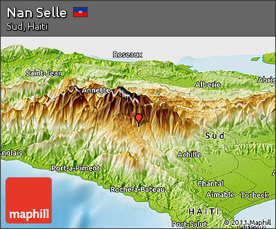 Physical Panoramic Map of Nan Selle
