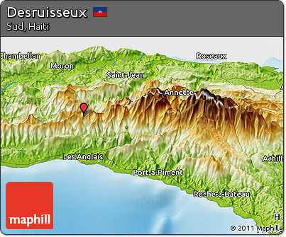 Physical Panoramic Map of Desruisseux
