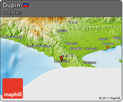 Physical Panoramic Map of Dupin
