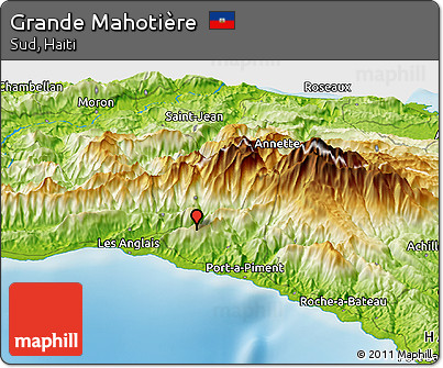 Physical Panoramic Map of Grande Mahotière