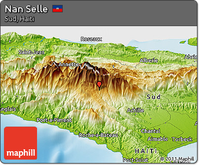 Physical Panoramic Map of Nan Selle