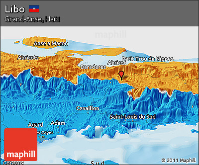 Political Panoramic Map of Libo