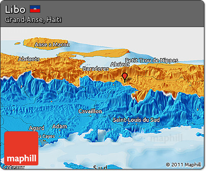Political Panoramic Map of Libo