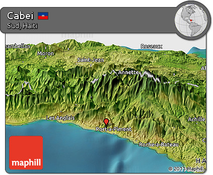 Satellite Panoramic Map of Cabei
