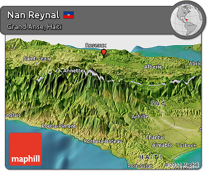 Satellite Panoramic Map of Nan Reynal
