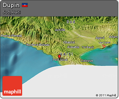 Satellite Panoramic Map of Dupin
