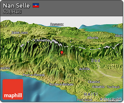 Satellite Panoramic Map of Nan Selle
