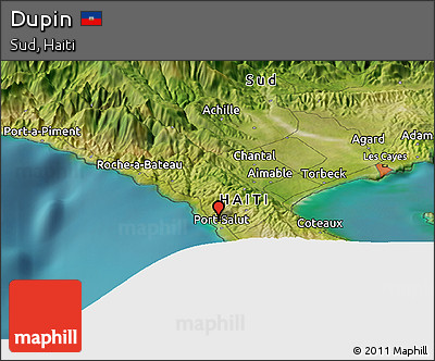 Satellite Panoramic Map of Dupin
