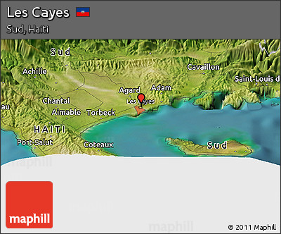Aux Cayes Haiti Map Free Satellite Panoramic Map Of Les Cayes