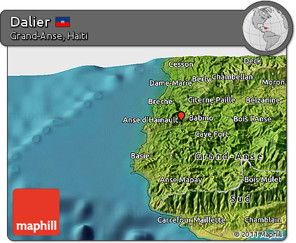Satellite 3D Map of Dalier